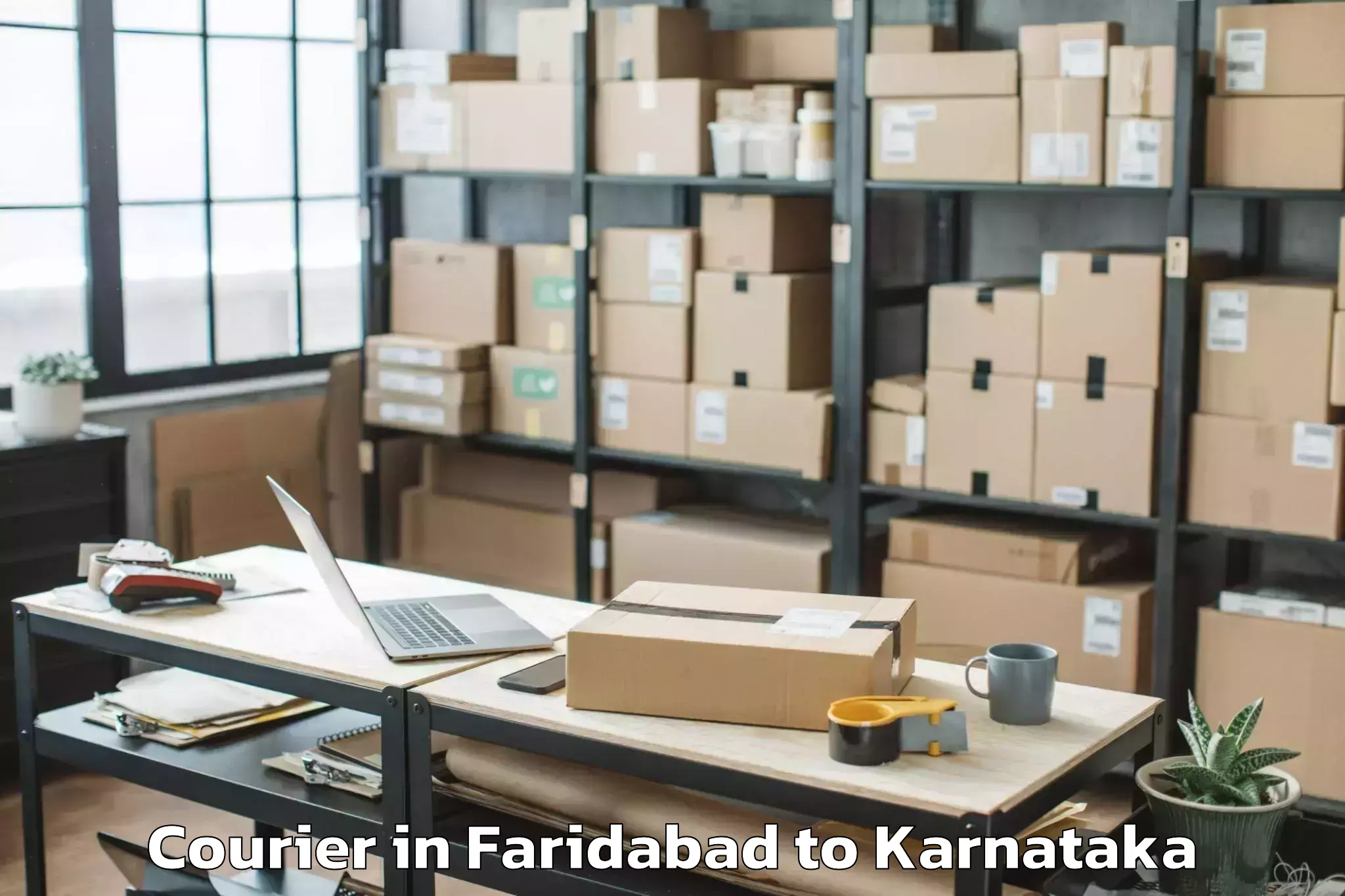 Reliable Faridabad to Saraswathipuram Courier